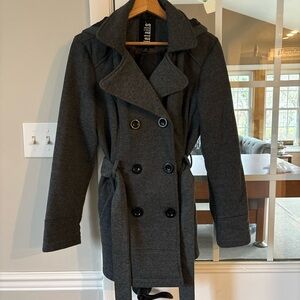 Tail Charcoal Double-Breasted Trench Coat